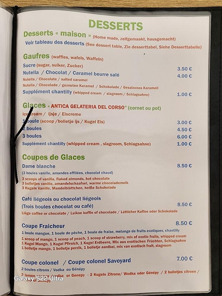 LA GUINGUETTE DU BOUT DU LAC "CHEZ PATRICK" - Menu Image 1